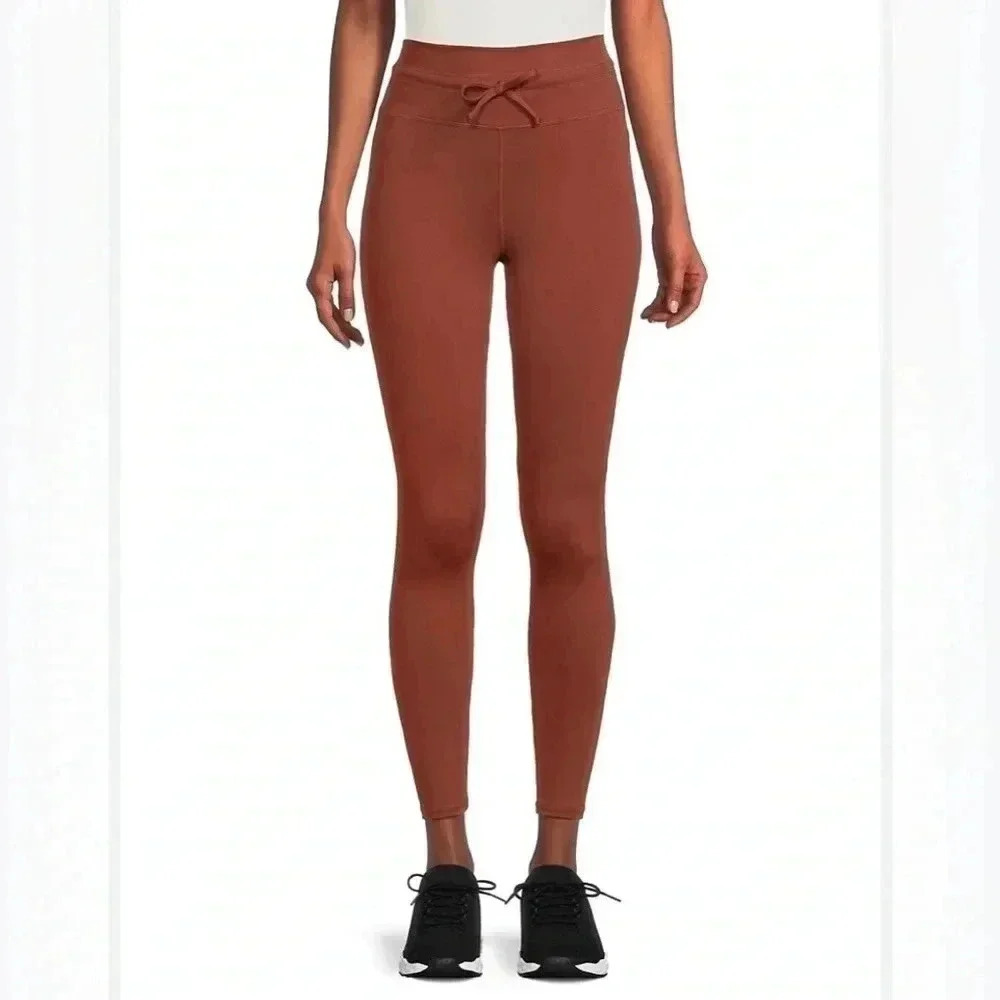 IVL Collective Red Women's Drawcord Pull-On Active Leggings Size 4
